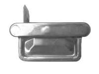 Ereszcsatorna-végzáró négyszögszelvényű ereszcsatornákhoz RG 75 balos alumínium