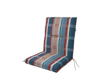 Doppler alacsony háttámlájú párna kockás kék 100 cm x 48 cm x 5 cm