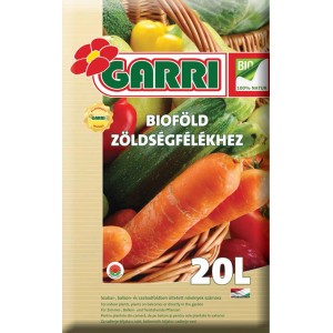 Garri Zöldségföld (zöldségföld) zsák, 20L, zöldség illusztrációval.