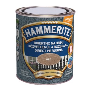 Hammerite fémfesték, közvetlenül a rozsdára, réz szín.