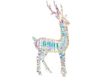 Világító rénszarvas figura 43 cm x 13 cm x 83 cm melegfehér 120 LED - del Világító rénszarvas figura 43 cm x 13 cm x 83 cm melegfehér 120 LED - del