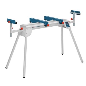 Bosch Professional GTA 2600 állvány gérvágó fűrészekhez. Ezüst acél váz kék, állítható támasztókkal.