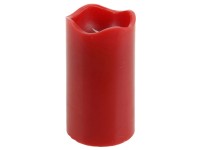 LED-es gyertya 7 cm átmérő x 13 cm piros LED-es gyertya 7 cm átmérő x 13 cm piros