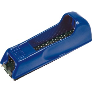 Kék LUX-TOOLS fadaráló, 140 mm-es pengével, fához, műanyaghoz és gipszkartonhoz.
