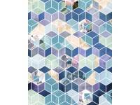 Komar vlies fotótapéta Geometric Blue 200 cm x 250 cm