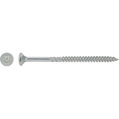 TX25 süllyesztett fejű szerkezeti csavar fehér horganyzott 5 cm x 80 mm 100 db