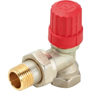 Danfoss RA-N sarokszelep termosztatikus szelephez, 18,6 mm-es csatlakozással, fűtés szereléshez.