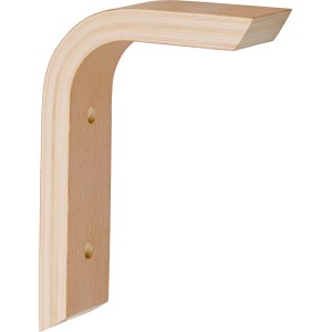 OBI Multiplex bükk konzol, 150x100mm, polcokhoz és egyedi szobatervezéshez.