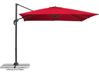 Schneider napernyő 270 cm x 270 cm piros hajtókaros mechanizmussal