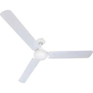 Fehér mennyezeti ventilátor három lapáttal a Mennyezet-megvilágító lámpák kategóriában.