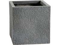 OBI Calais virágcserép 24 cm x  24 cm x 24,5 cm antracit