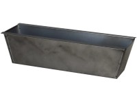 Kétoldalon raklapba akasztható cink virágláda 38 cm x 13 cm