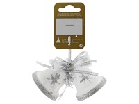 Felfüggeszthető dupla harang 5 cm fehér Felfüggeszthető dupla harang 5 cm fehér