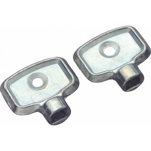 Két LUX Comfort légtelenítő kulcs radiátorokhoz, fém, 5 mm-es négyszög.
