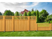 Lupinia belátásgátló kerítéselem mézszínűre lazúrozott 90 cm x 180 cm