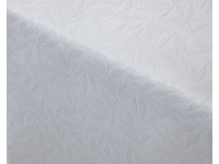 Vízlepergető dekor anyag ALEXIS fehér levélmintás 290 cm széles méteráru