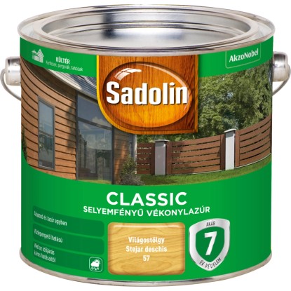 Sadolin vékonylazúr Classic világostölgy 2,5 l