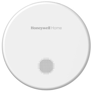 Fehér Honeywell Home füstérzékelő a nagyobb otthoni biztonságért.
