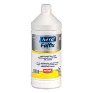Fehér flakon t.b.t. Falfix alapozó, bel- és kültéri használatra.