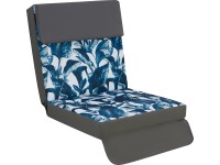 Ülőpárna 3-személyes Talca hintaágyhoz antracitszürke levélmintás Ülőpárna 3-személyes Talca hintaágyhoz antracitszürke levélmintás