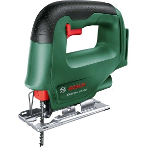 Zöld Bosch EasySaw 18V-70 Solo akkus szúrófűrész fa, műanyag és fém munkákhoz.