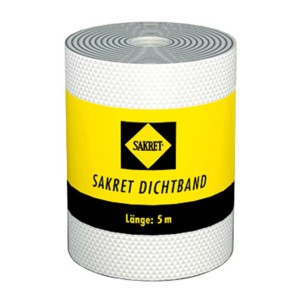 Sakret tömítőszalag, 10 m-es tekercs, fal- és padlóburkolatok vízálló tömítéséhez.