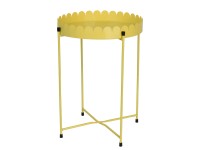 Decoris virágállvány vas beltérre Ø 32 cm x 45,5 cm sárga