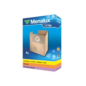 Menalux 1770P porzsák, 4 db-os csomag, különböző porszívómárkákhoz alkalmas.
