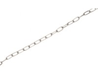 LUX körszelvényű huzal díszlánc, rozsdamentes acél, 2 mm  - méteráru