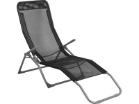 Összecsukható napozóágy Pando fekete