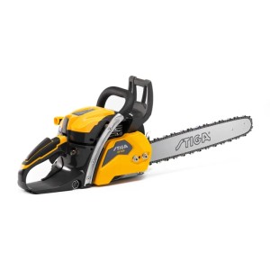 Stiga CS 755 benzinmotoros láncfűrész sárga/fekete színben, 45 cm-es vágólappal.