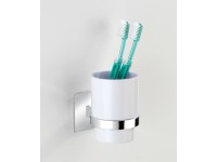 Wenko Turbo-Loc fogmosópohár Quadro műanyag (ABS) króm 7 cm x 10 cm x 9.5 cm