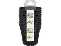 Elho Green Basics Living ültetőcserép kezdőkészlet fekete újrahaszn. műanyagból