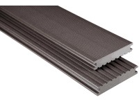 Kovalex WPC teraszpadló tömör profilú 2,6 cm x 14,5 cm szürkésbarna méteráru