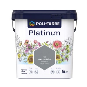 Poli - Farbe Platinum beltéri falfesték diszperziós Fekete üröm 5 l