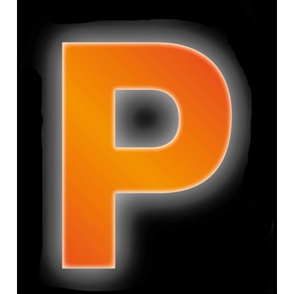 Conacord P felragasztható betű fényvisszaverő 8 cm narancssárga