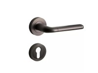 Lindo grafit CZ rozettás ajtókilincs