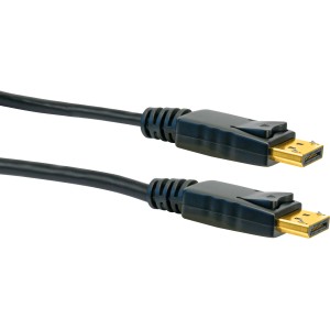 Schwaiger DisplayPort kábel PC és monitor csatlakoztatásához, aranyozott csatlakozók.