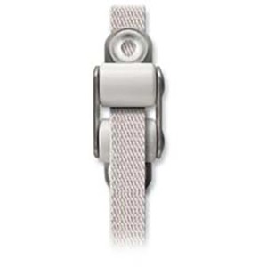 Schellenberg Redőnygurtszorító Mini, 40 mm, fehér. A heveder simán fut két görgőn.