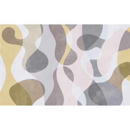 Komar fátyoltapéta Flux Meditation 400 cm x 250 cm tarka