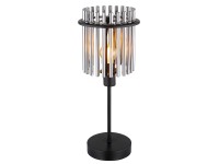 Globo Gorley asztali lámpa fekete / füstszínű 15 cm átmérő