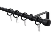 Gardinia karnisgarnitúra teljes 1 soros sapka fekete kihúzható