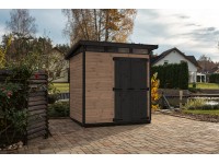 Upyard kerti ház Strongbox L alappal 203 cm x 163 cm barna FSC Upyard kerti ház Strongbox L alappal 203 cm x 163 cm barna FSC