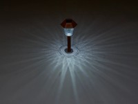 OBI Roledo LED-es földbe szúrható napelemes lámpa 34,5 cm x 9 cm barna