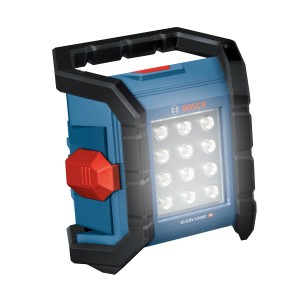 Bosch Professional Akkus lámpa GLI 18V-1200 C Solo, kék munkalámpa 12 LED-del.