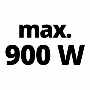 Szimbólumkép: Max. 900 W teljesítmény Einhell Power X-Change akkumulátorokhoz.