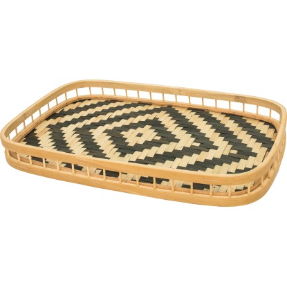 Bambusz dekortálca 40 cm x 25 cm natúr-fekete