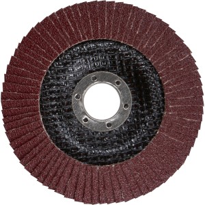 LUX Lamellás csiszolókorong Multi Ø 125 mm, K80 sarokcsiszolókhoz. Fém, fa és műanyag csiszolásához.