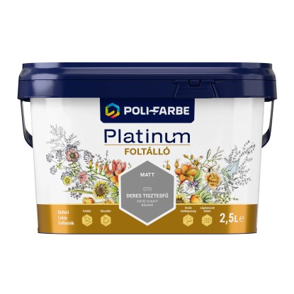 Poli-Farbe Platinum Foltálló beltéri falfesték Deres tisztesfű D70 2,5l