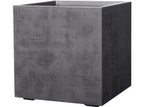 Deroma Cubo Millennium virágcserép kerekekkel 49 cm x 49 cm x 49 cm antracit